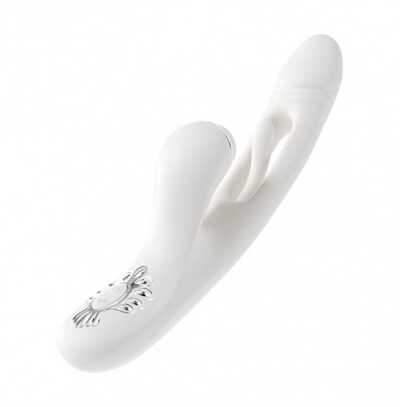 MizzZee - Swing Heating Slapping Tongue Vibration Wand (Chargeable - White)
